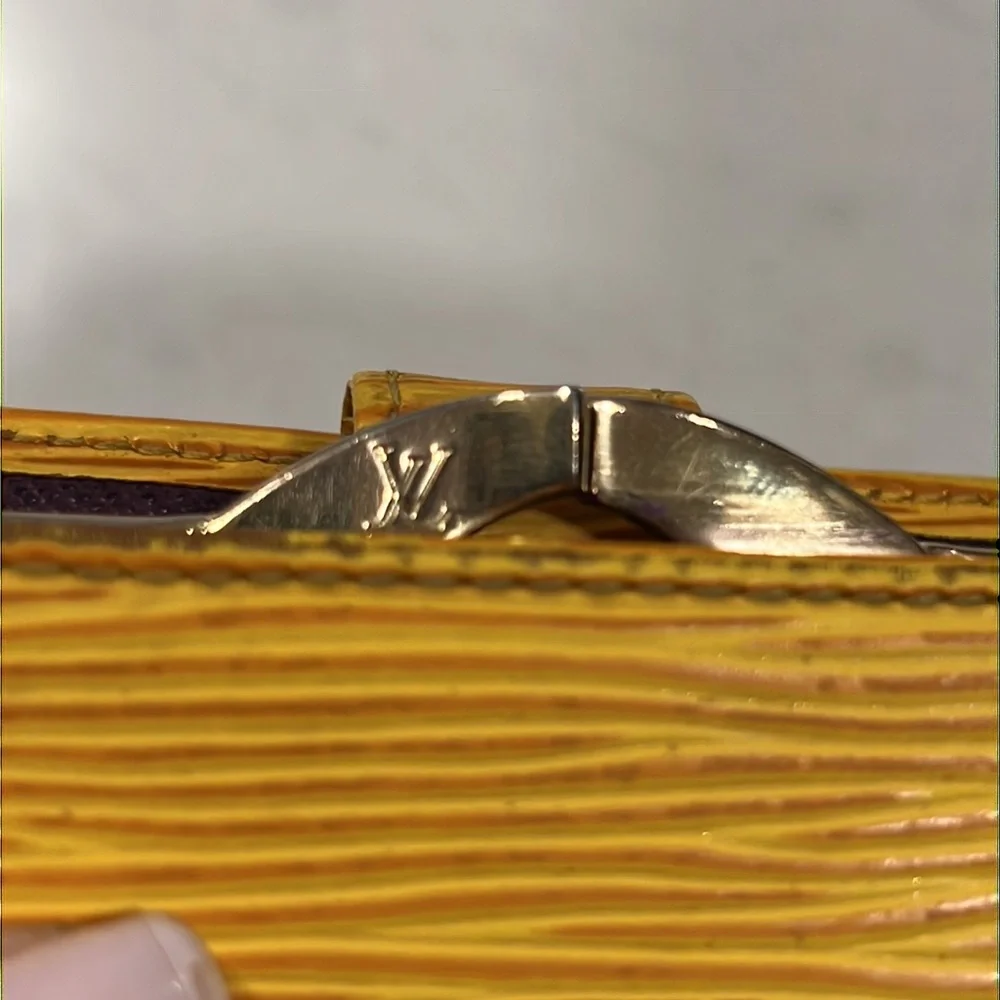 Louis Vuitton Viennois Epi Yellow Wallet